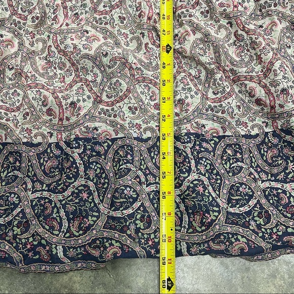 Oui Collection Womens Floral Multi Tiered Maxi Dress Sz 40 Boho Coastal Beachy - Picture 4 of 10